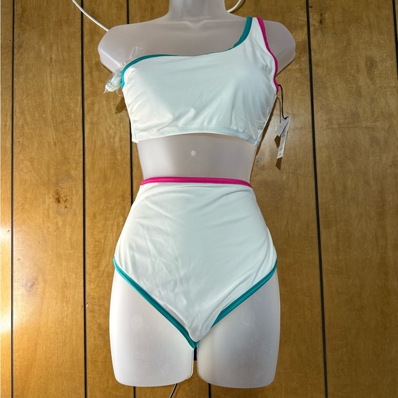 Target Other - Target White and Pink Sporty Bikini
